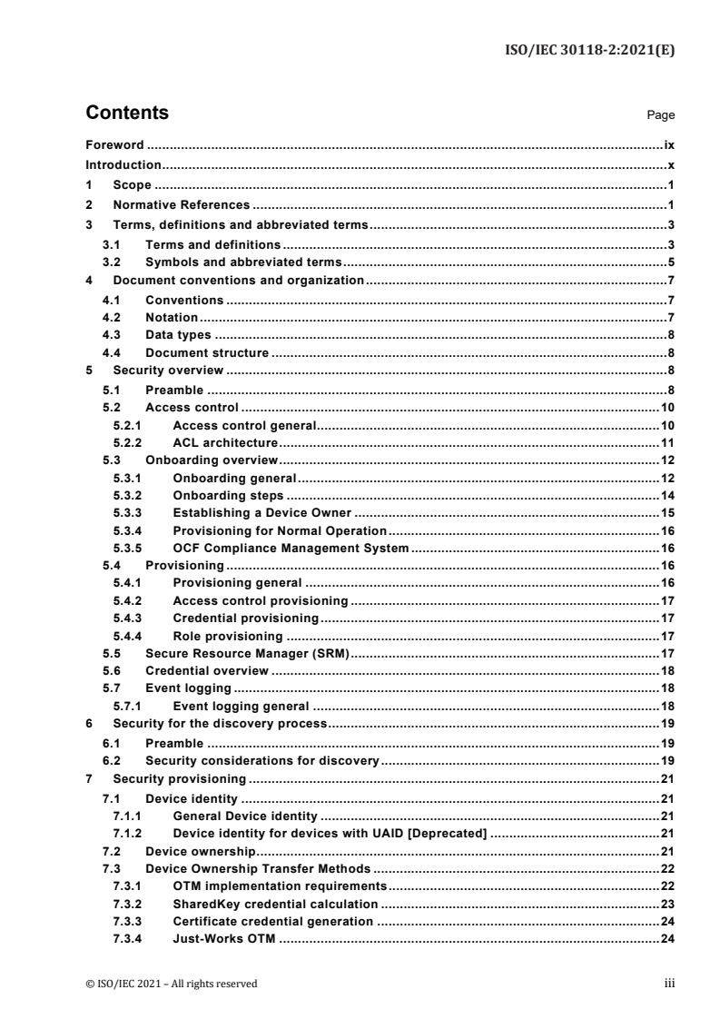 ISO/IEC 30118-2:2021 - Information technology — Open Connectivity Foundation (OCF) Specification — Part 2: Security specification
Released:10/18/2021