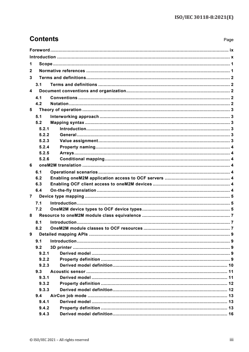 ISO/IEC 30118-8:2021 - Information technology – Open Connectivity Foundation (OCF) Specification — Part 8: OCF resource to oneM2M resource mapping specification
Released:10/18/2021
