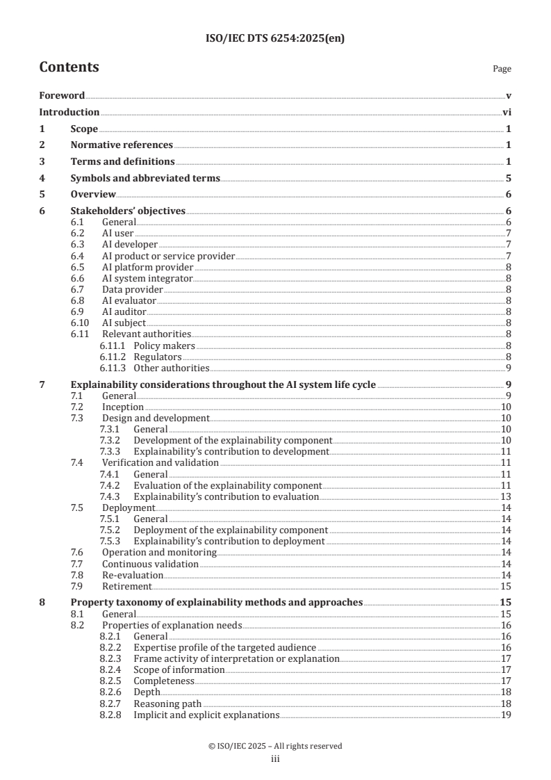 ISO/IEC DTS 6254 - Information technology — Artificial intelligence — Objectives and approaches for explainability and interpretability of machine learning (ML) models and artificial intelligence (AI) systems
Released:6. 03. 2025