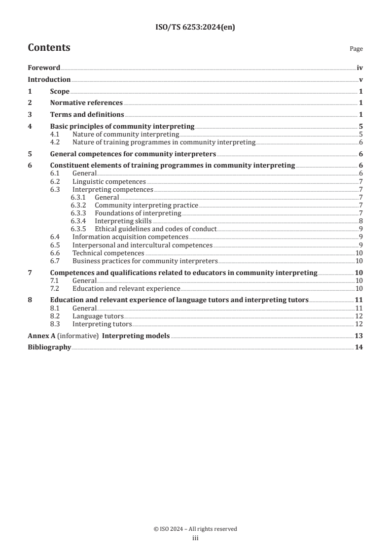 ISO/TS 6253:2024 - Requirements and recommendations for training programmes in community interpreting
Released:4. 09. 2024