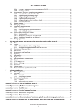 ISO 19085-6:2024 ISO 19085-6:2024 - Woodworking machines — Safety — Part 6: Single spindle vertical moulding machines (toupie)
Released:9. 04. 2024 - Page 4 preview