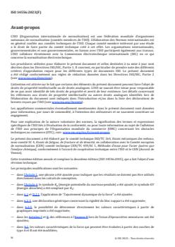 ISO 14556:2023 ISO 14556:2023 - Matériaux métalliques — Essai de flexion par choc sur éprouvette Charpy à entaille en V — Méthode d'essai instrumenté
Released:23. 05. 2023 - Page 4 preview