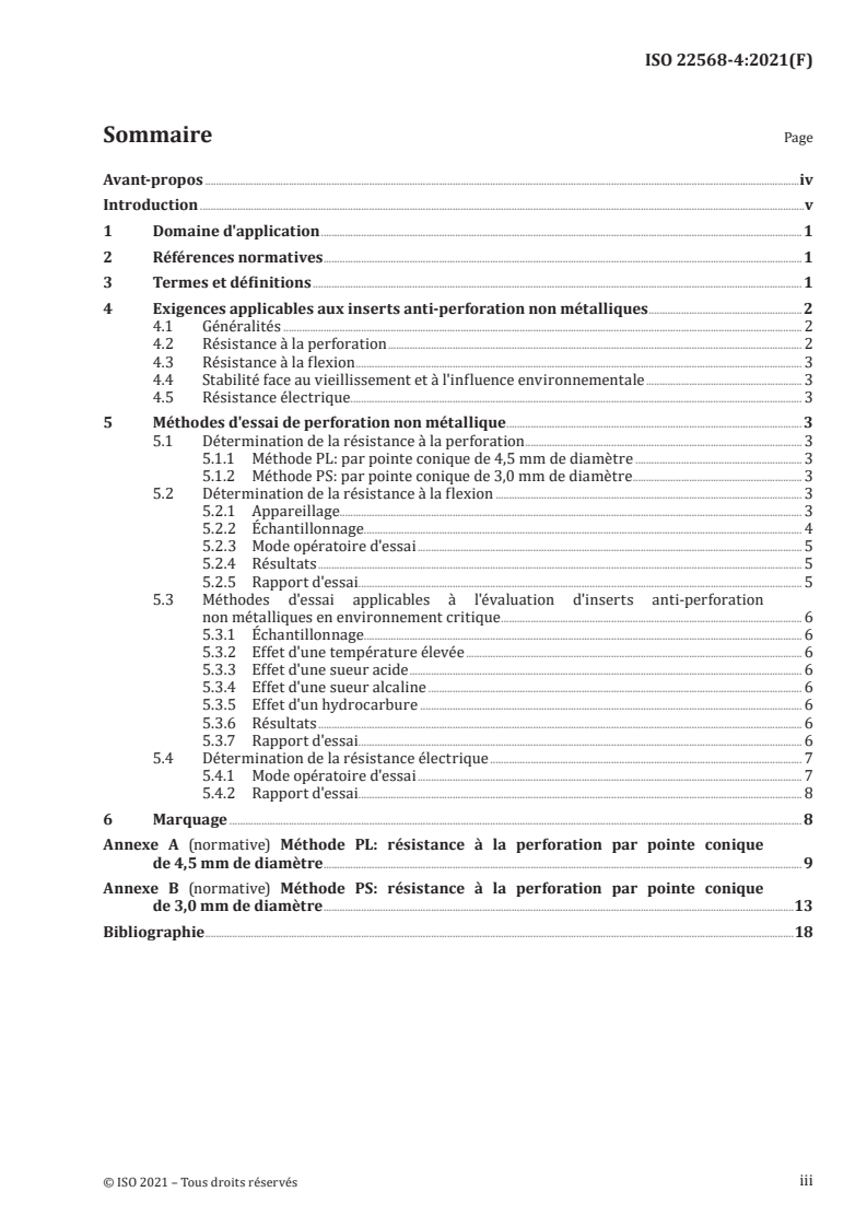 ISO 22568-4:2021 - Protecteurs du pied et de la jambe — Exigences et méthodes d'essais pour les composants de chaussure — Partie 4: Inserts anti-perforation non métalliques
Released:12/10/2021