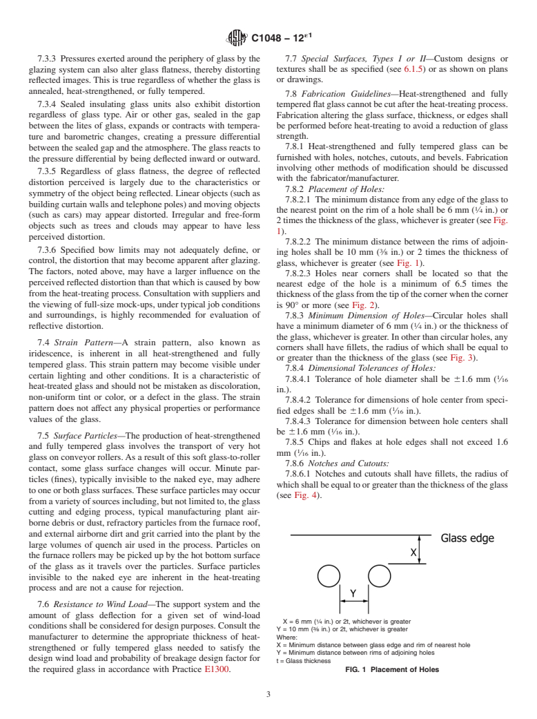 ASTM C1048-12e1 - Standard Specification for  Heat-Strengthened and Fully Tempered Flat Glass