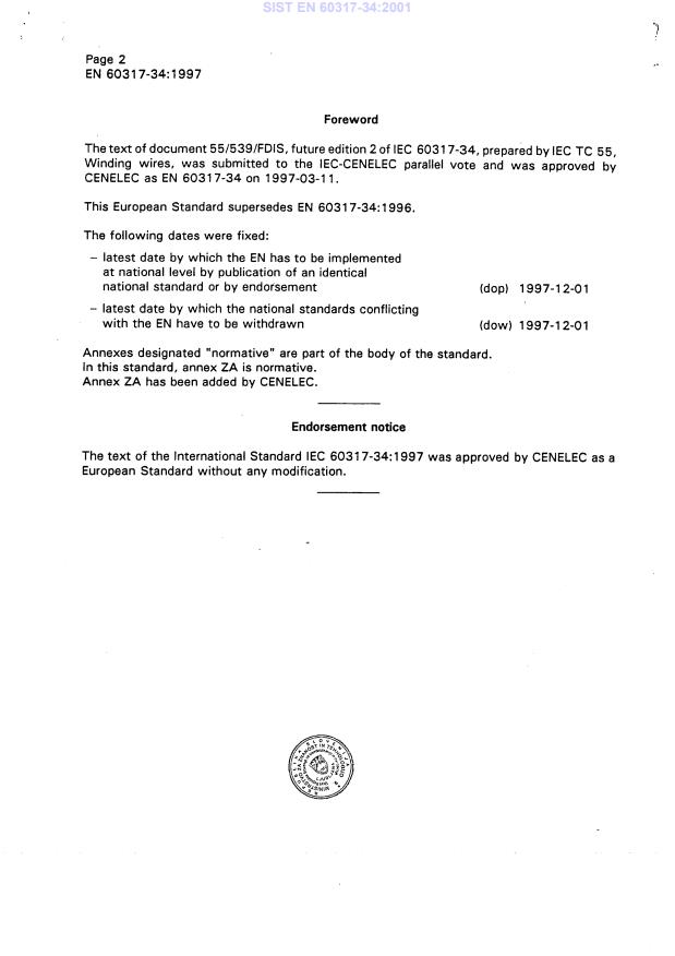 EN 60317-34:1997 EN 60317-34:2001 - Page 4 preview