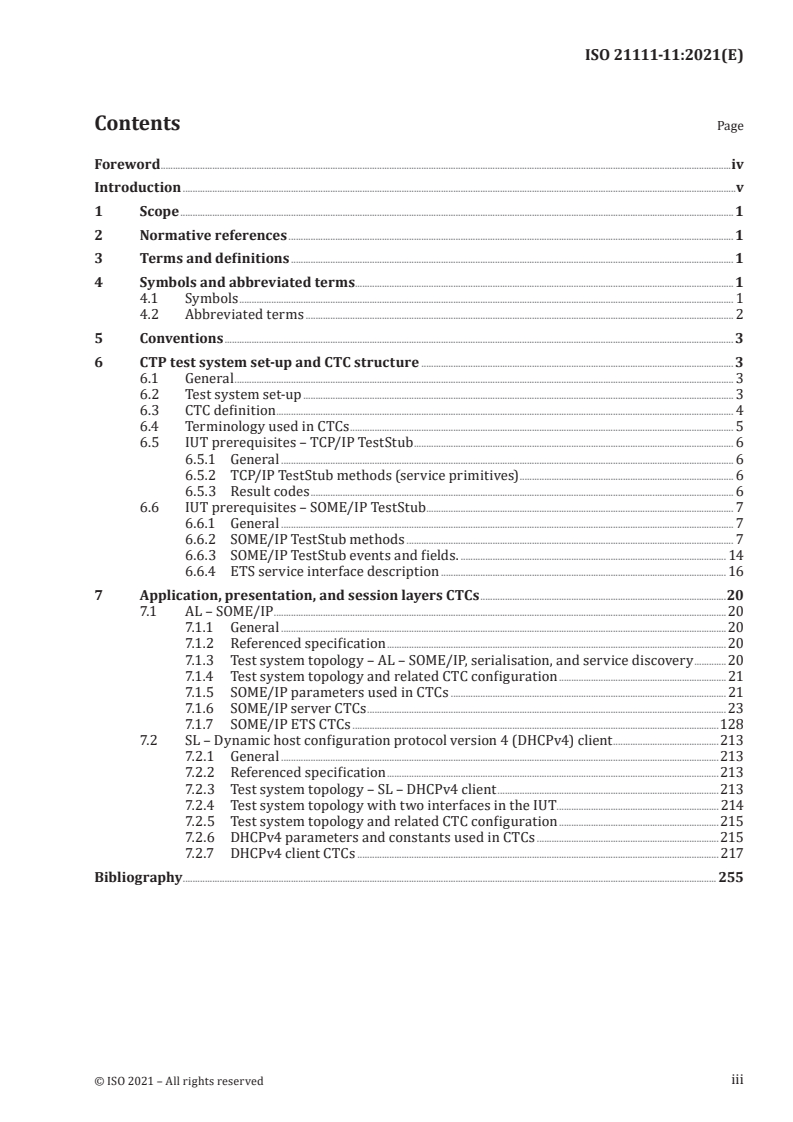 ISO 21111-11:2021 ISO 21111-11:2021 - Road vehicles — In-vehicle Ethernet — Part 11: Application layer to session layer conformance test plans
Released:12/2/2021