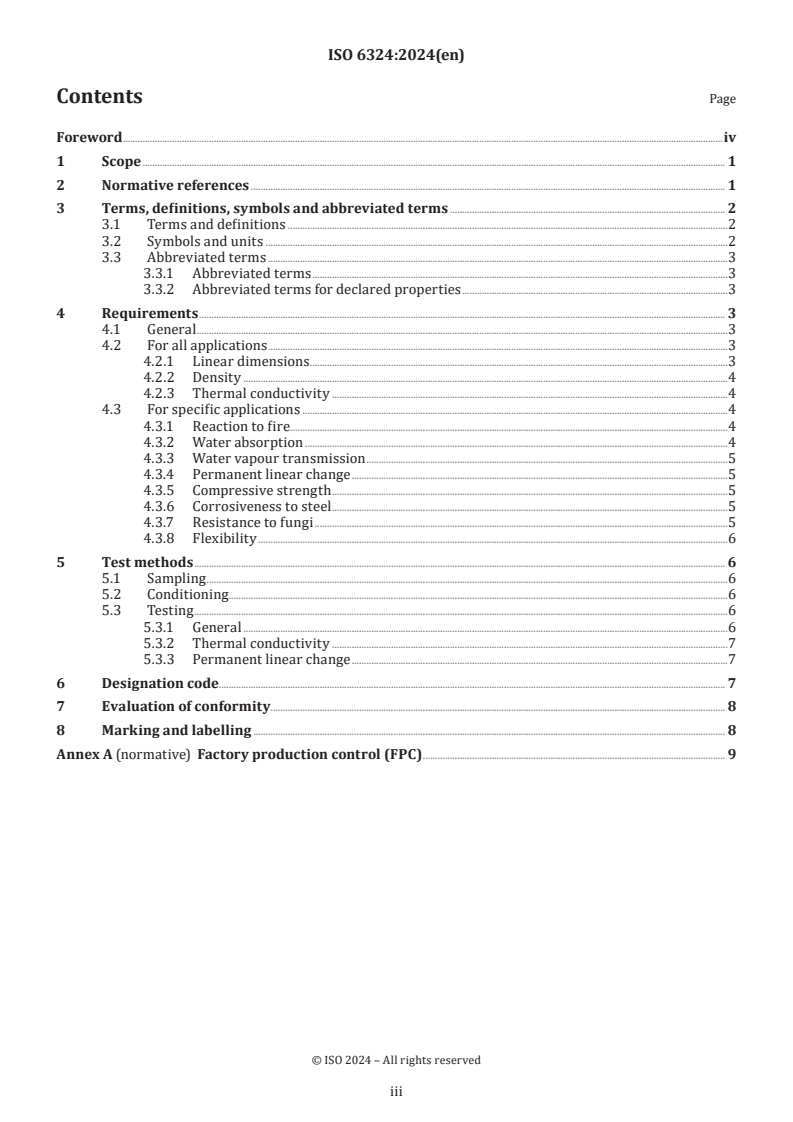 ISO 6324:2024 - Thermal insulation products — Flexible microporous insulation for industrial applications — Specification
Released:12. 01. 2024