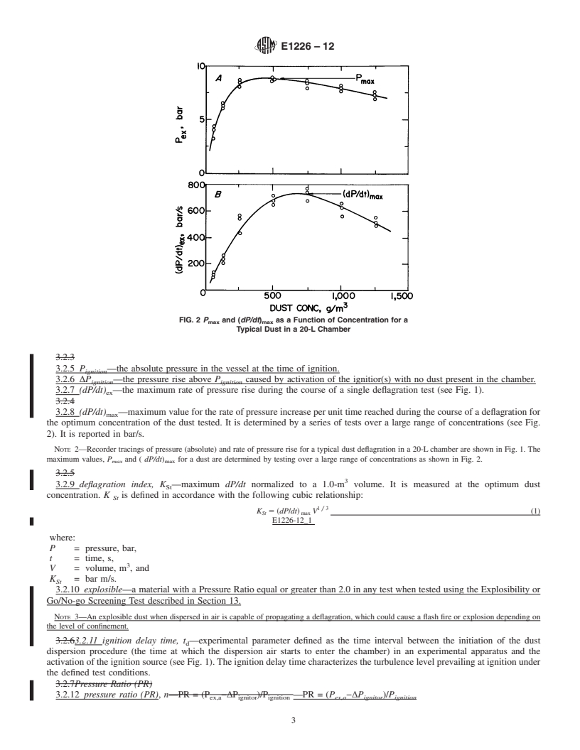 REDLINE ASTM E1226-12 - Standard Test Method for Explosibility of Dust Clouds