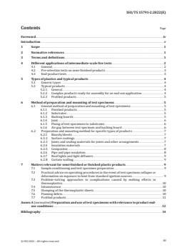 ISO/TS 15791-2:2022 - Plastics — Development and use of intermediate-scale fire tests for plastics products — Part 2: Use of intermediate-scale tests for semi-finished and finished products
Released:1. 11. 2022 - Page 3 preview