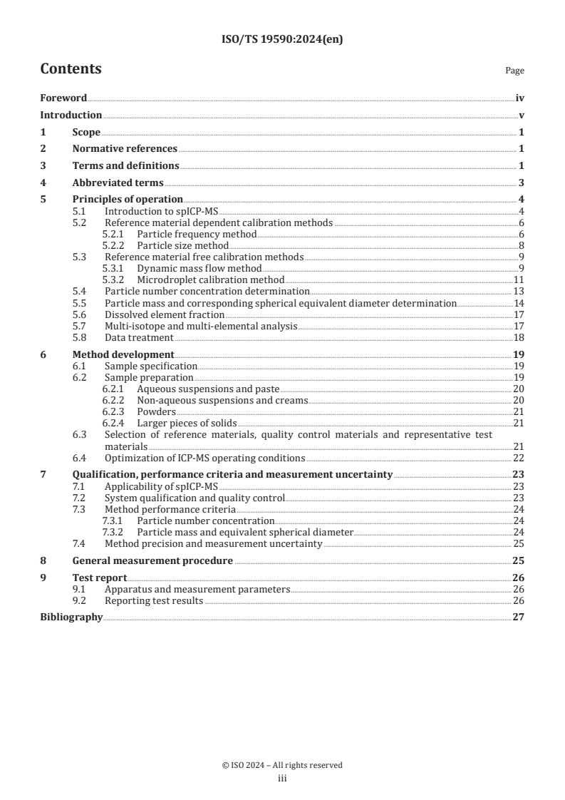 ISO/TS 19590:2024 - Nanotechnologies — Characterization of nano-objects using single particle inductively coupled plasma mass spectrometry
Released:16. 08. 2024