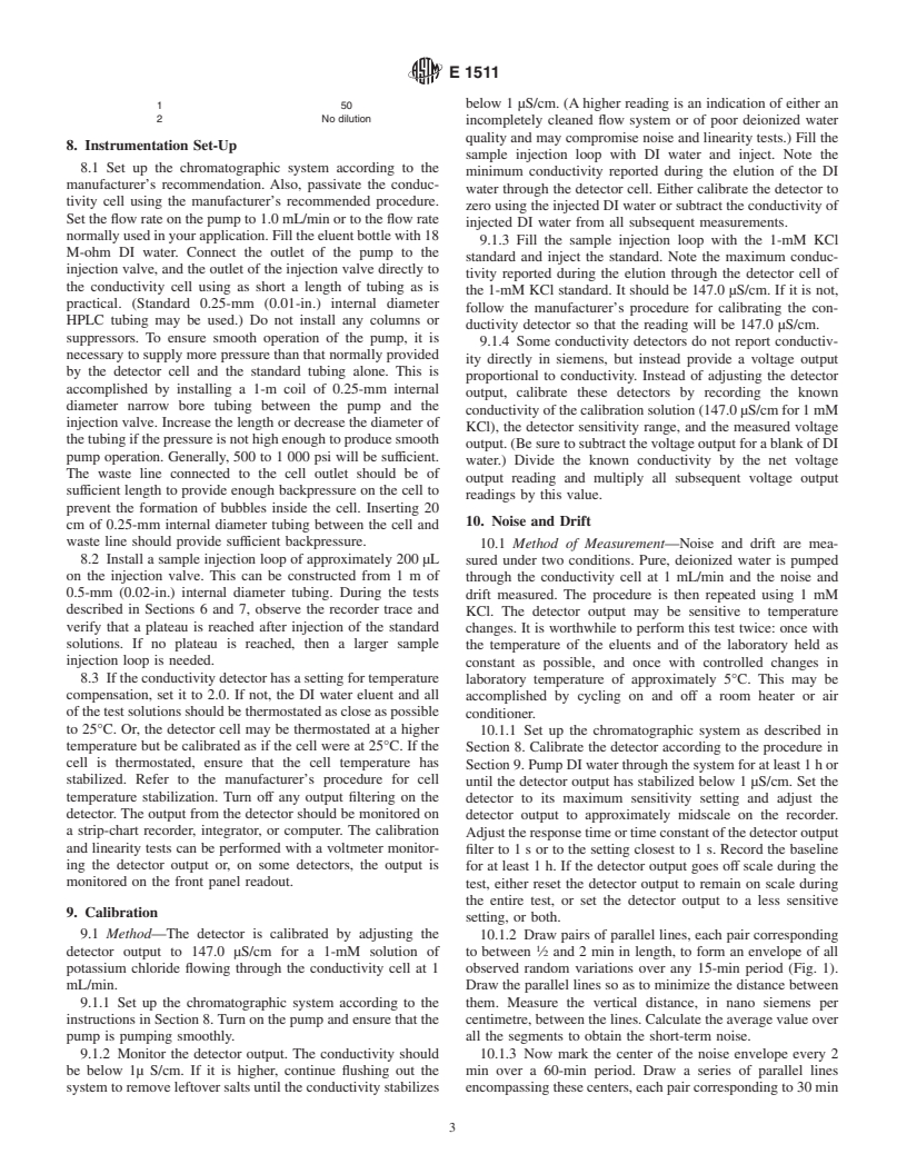 ASTM E1511-93(2000) - Standard Practice for Testing Conductivity Detectors Used in Liquid and Ion Chromatography