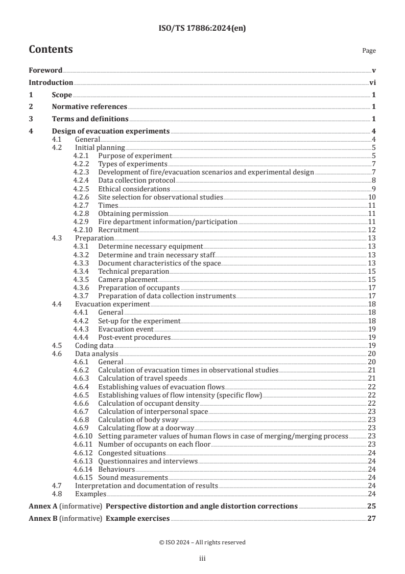 ISO/TS 17886:2024 - Fire safety engineering — Design of evacuation experiments
Released:4. 01. 2024