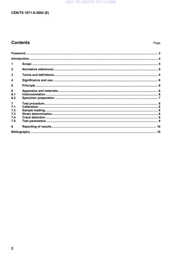 CEN/TS 1071-9:2004 TS CEN/TS 1071-9:2005 - Page 4 preview