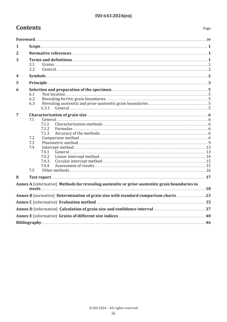 ISO 643:2024 - Steels — Micrographic determination of the apparent grain size
Released:22. 08. 2024