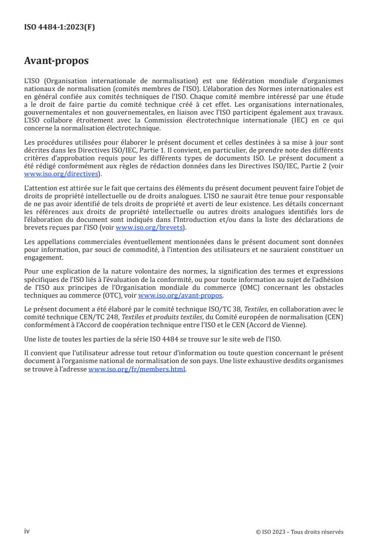 ISO 4484-1:2023 ISO 4484-1:2023 - Textiles et produits textiles — Microplastiques d'origines textiles — Partie 1: Détermination des pertes de matière des étoffes pendant le lavage
Released:2/10/2023 - Page 4 preview