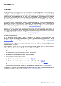 ISO 9982:2021 ISO 9982:2021 - Belt drives — Pulleys and V-ribbed belts for industrial applications — PH, PJ, PK, PL and PM profiles: dimensions
Released:9/1/2021 - Page 4 preview