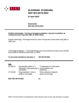 SIST ISO 28178:2023 - Page 1 preview