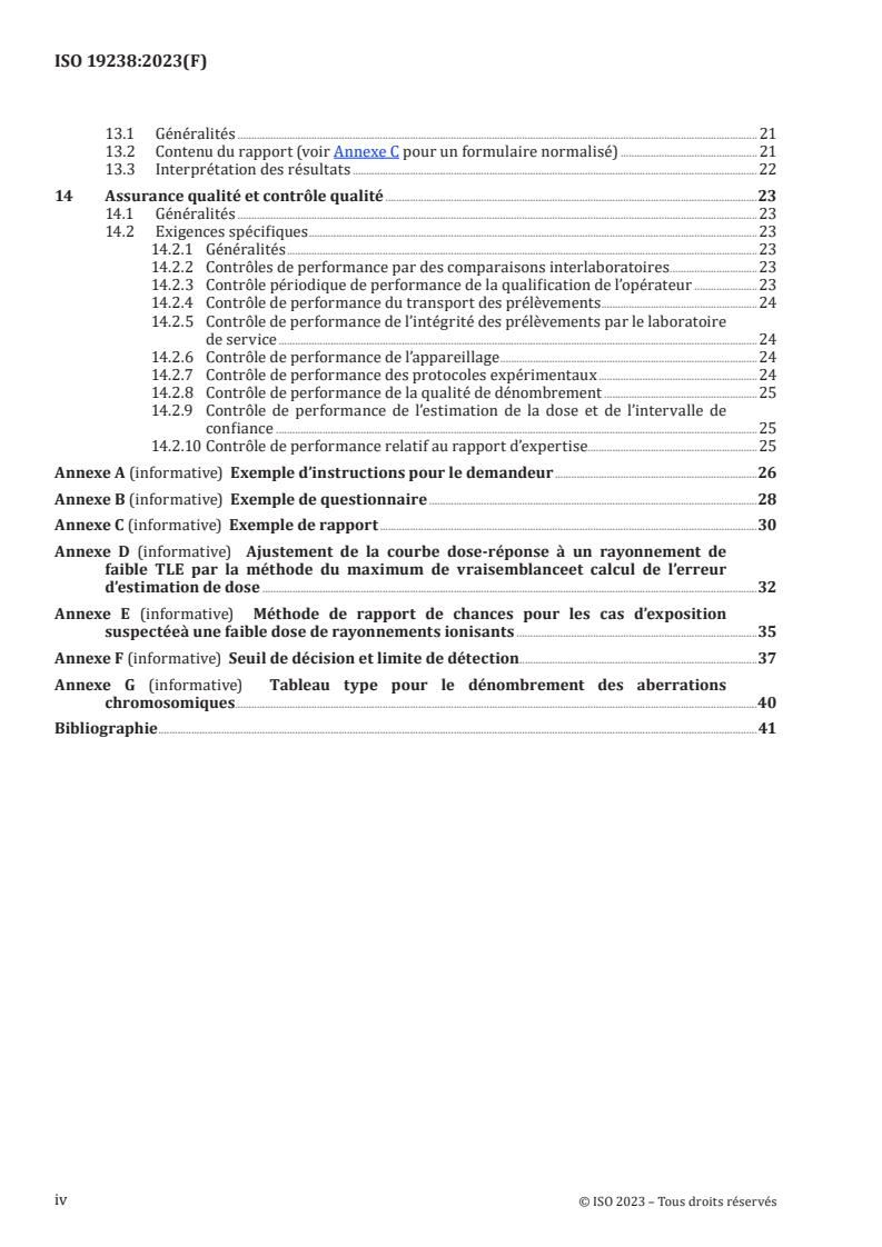 ISO 19238:2023 ISO 19238:2023 - Radioprotection — Critères de performance pour les laboratoires de service pratiquant la dosimétrie biologique par cytogénétique — Dénombrement des dicentriques
Released:28. 08. 2023 - Page 4 preview