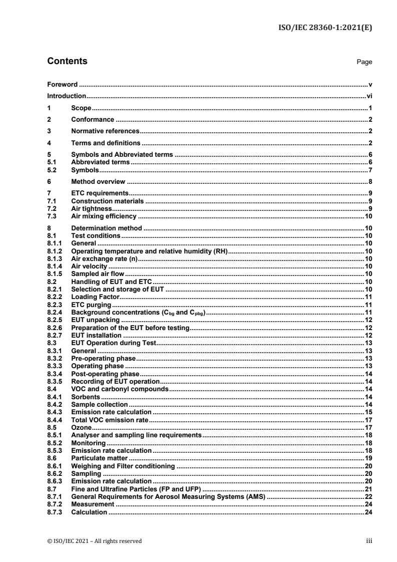 ISO/IEC 28360-1:2021 - Information technology — Determination of chemical emission rates from electronic equipment — Part 1: Using consumables
Released:10/28/2021