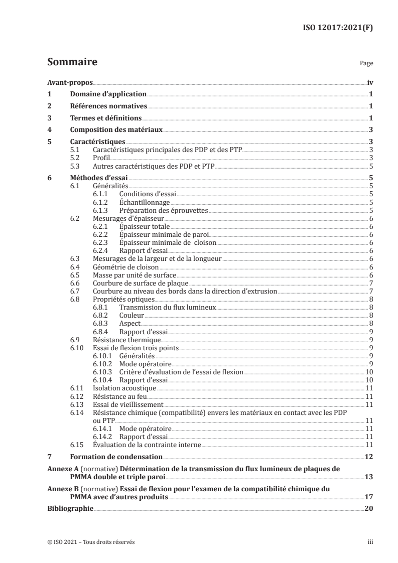 ISO 12017:2021 - Plastiques — Plaques de poly(méthacrylate de méthyle) à double et triple paroi — Méthodes d'essai
Released:6/24/2021