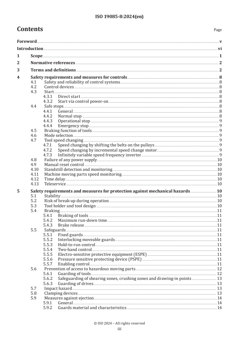 ISO 19085-8:2024 - Woodworking machines — Safety — Part 8: Wide belt sanding machines and surface treating machines
Released:23. 07. 2024