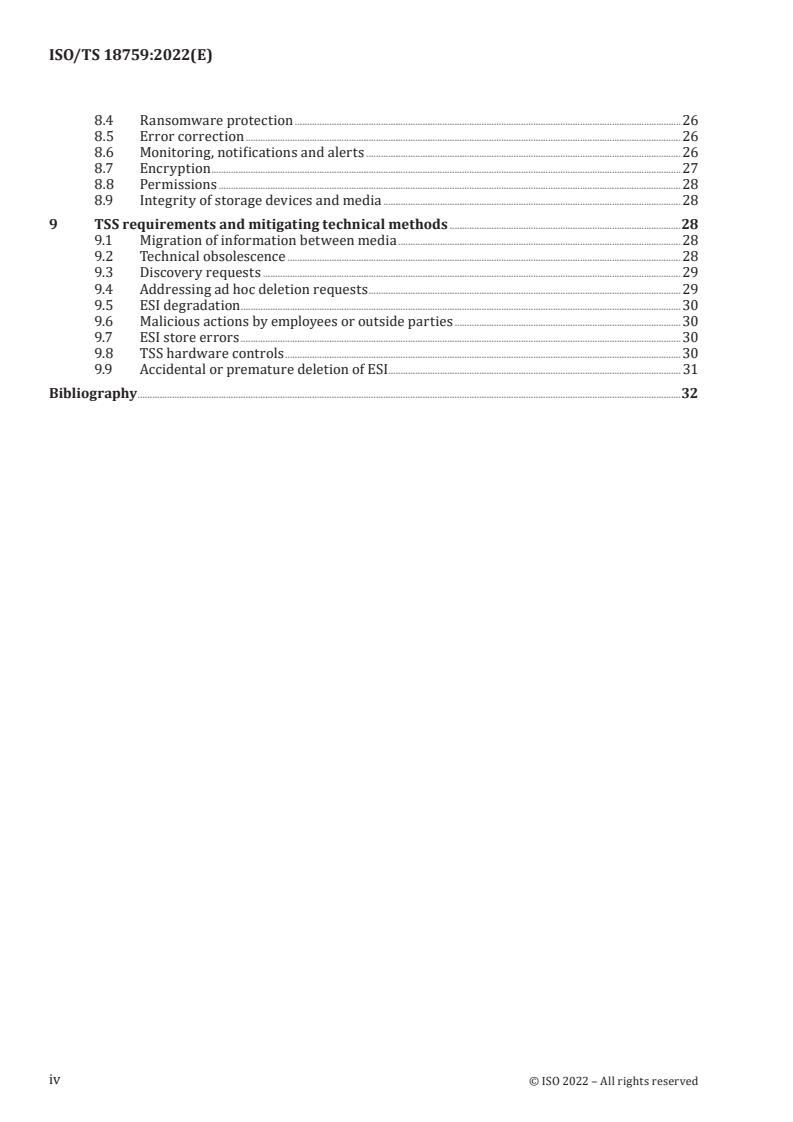 ISO/TS 18759:2022 ISO/TS 18759:2022 - Document management — Trustworthy storage system (TSS) — Functional and technical requirements
Released:26. 08. 2022 - Page 4 preview