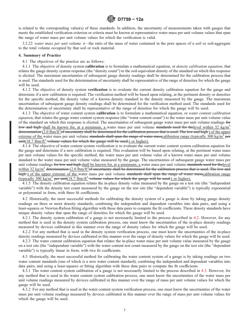 REDLINE ASTM D7759-12a - Standard Guide for  Nuclear Surface Moisture and Density Gauge Calibration