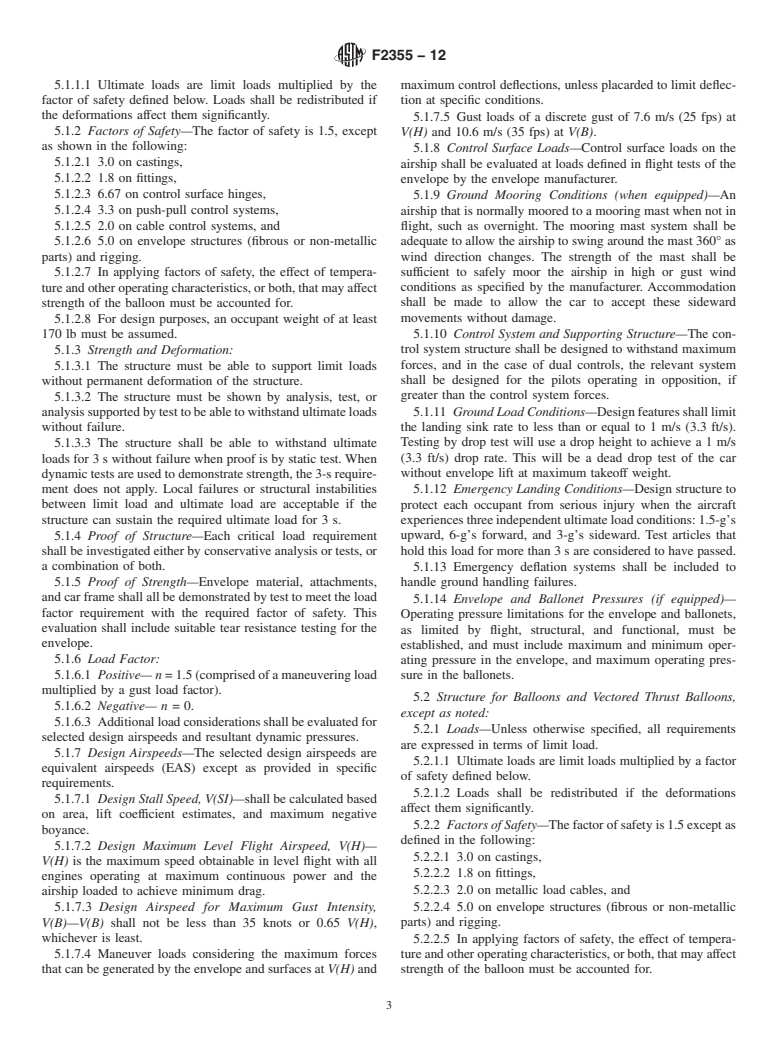 ASTM F2355-12 - Standard Specification for  Design and Performance Requirements for Lighter-Than-Air Light  Sport Aircraft