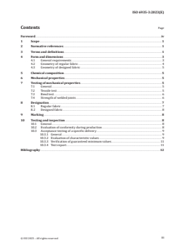 ISO 6935-3:2023 - Steel for the reinforcement of concrete — Part 3: Welded fabric
Released:29. 11. 2023 - Page 3 preview