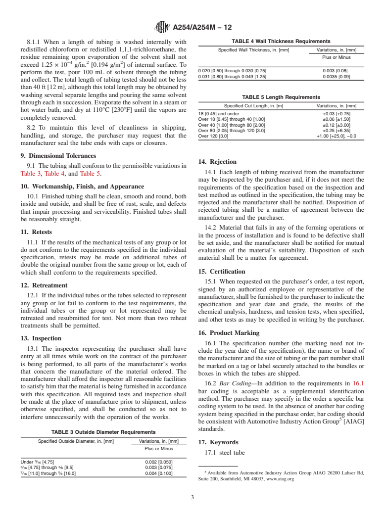 ASTM A254/A254M-12 - Standard Specification for Copper-Brazed Steel Tubing