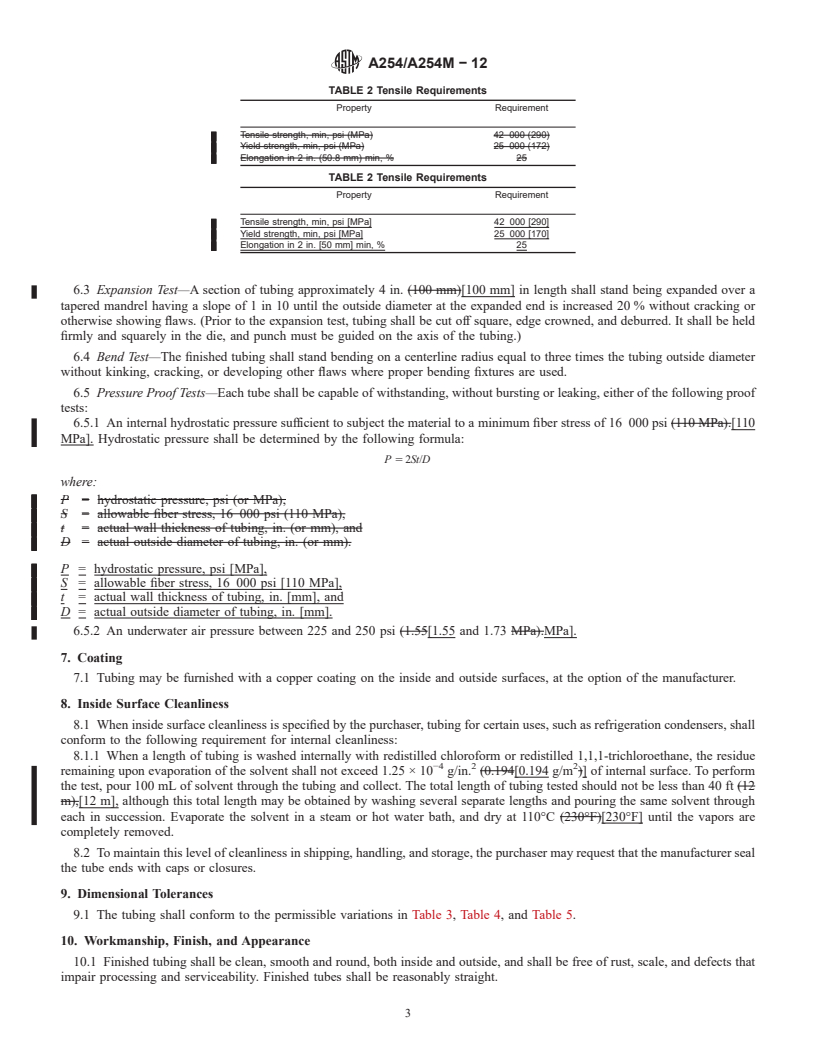 REDLINE ASTM A254/A254M-12 - Standard Specification for Copper-Brazed Steel Tubing