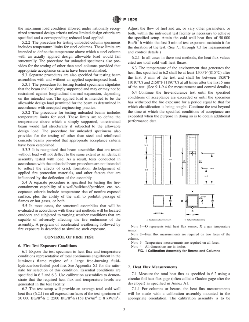 ASTM E1529-00 - Standard Test Methods for Determining Effects of Large Hydrocarbon Pool Fires on Structural Members and Assemblies