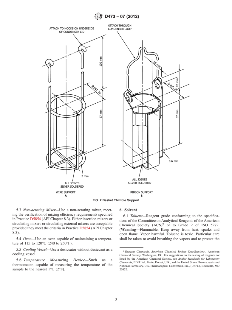 ASTM D473-07(2012) - Standard Test Method for Sediment in Crude Oils and Fuel Oils by the Extraction Method