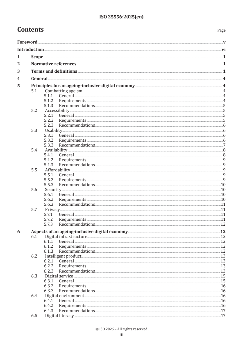 ISO 25556:2025 - Ageing societies — General requirements and guidelines for ageing-inclusive digital economy
Released:5. 05. 2025