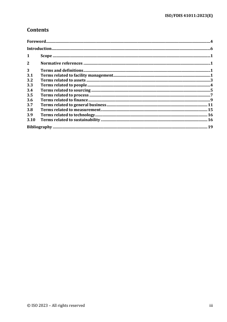 REDLINE ISO/FDIS 41011 - Facility management — Vocabulary
Released:27. 10. 2023