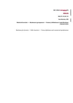 REDLINE ISO 13862:2022 - Machinery for forestry — Feller-bunchers — Terms, definitions and commercial specifications
Released:1/11/2022 - Page 1 preview