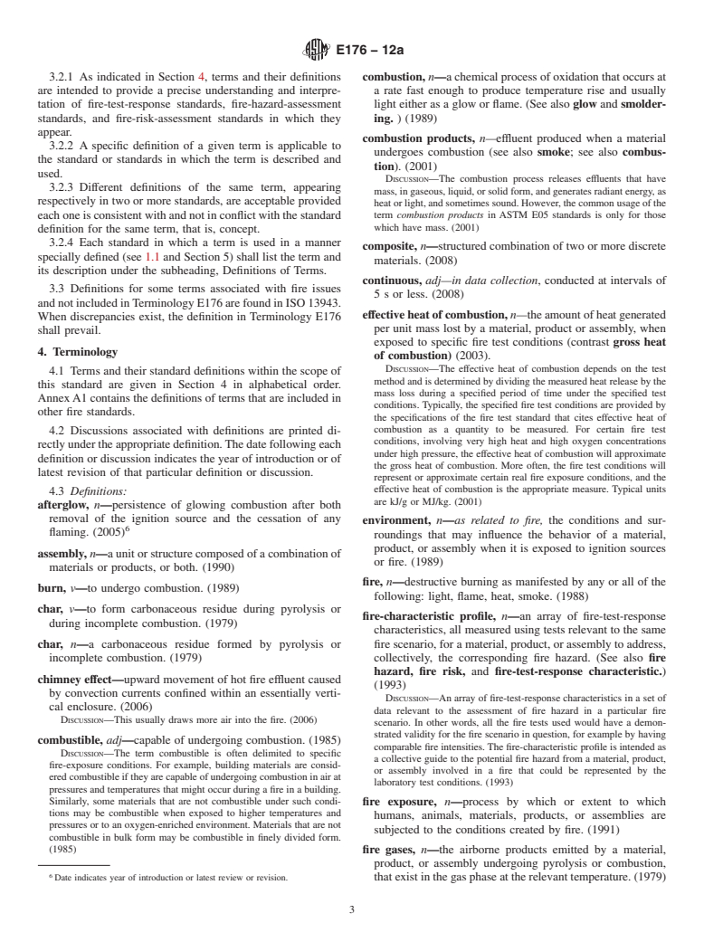 ASTM E176-12a - Standard Terminology of  Fire Standards
