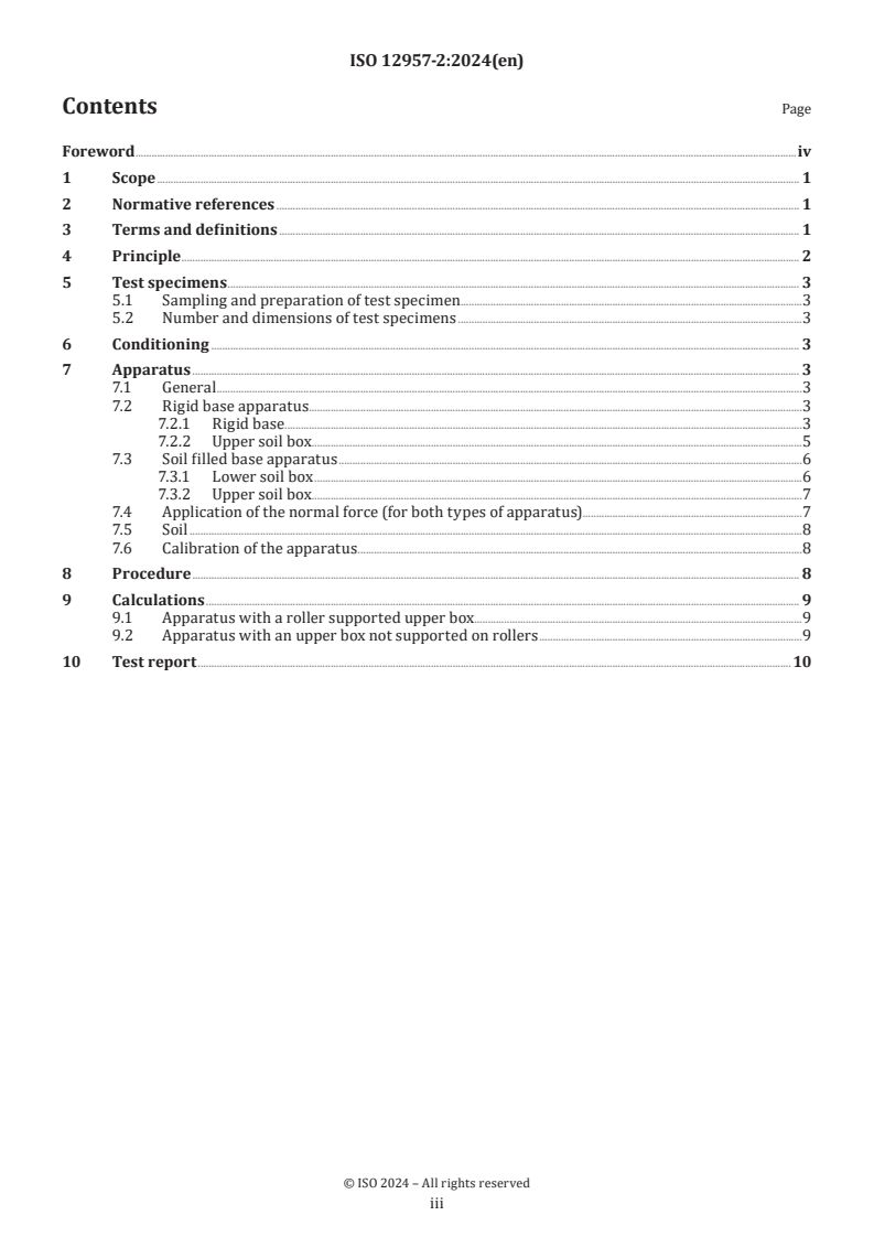 ISO 12957-2:2024 - Geosynthetics — Determination of friction characteristics — Part 2: Inclined plane test
Released:12/6/2024