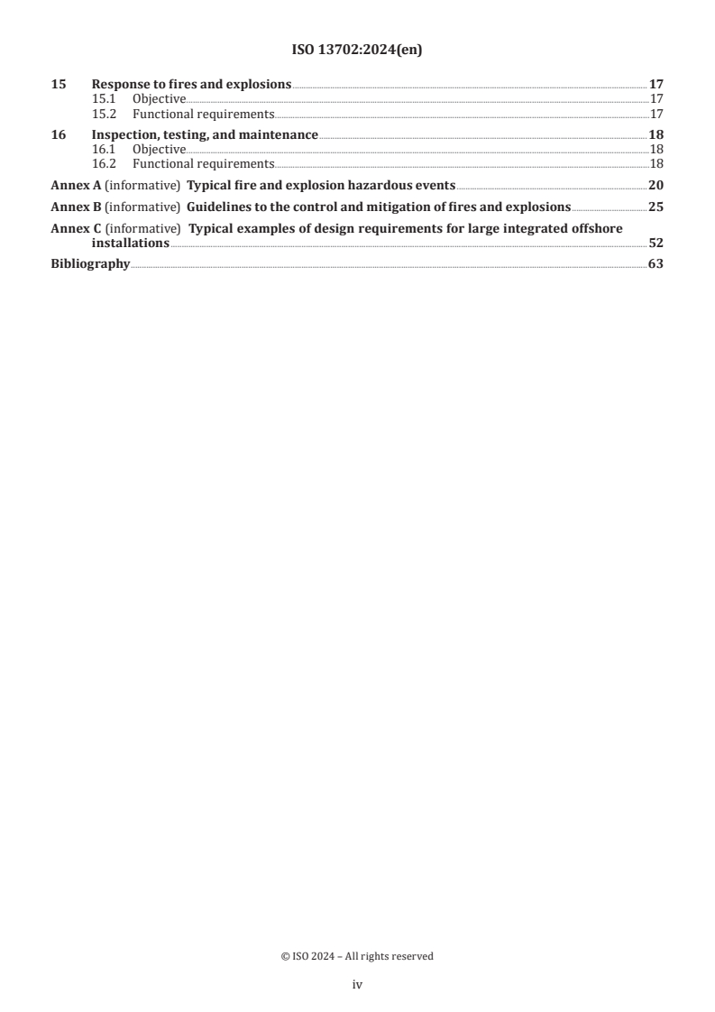 ISO 13702:2024 ISO 13702:2024 - Oil and gas industries — Control and mitigation of fires and explosions on offshore production installations — Requirements and guidelines
Released:14. 03. 2024 - Page 4 preview
