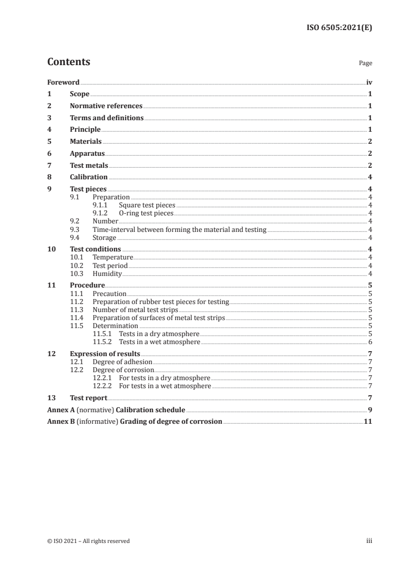 ISO 6505:2021 - Rubber, vulcanized or thermoplastic — Determination of tendency to adhere to and corrode metals
Released:7/8/2021