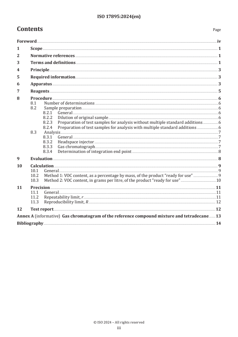 ISO 17895:2024 - Paints and varnishes — Determination of volatile organic compound (VOC) — Gas-chromatographic method with headspace injection for VOC determination
Released:17. 08. 2024