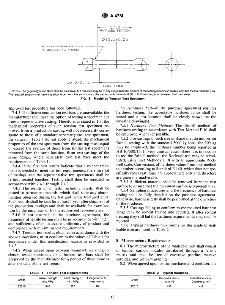 ASTM A47M-90 - Standard Specification for Ferritic Malleable Iron Castings [Metric]