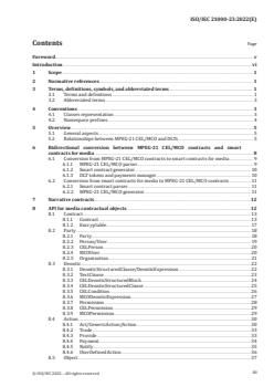 ISO/IEC 21000-23:2022 ISO/IEC 21000-23:2022 - Information technology — Multimedia framework (MPEG-21) — Part 23: Smart Contracts for Media
Released:18. 11. 2022 - Page 3 preview