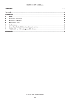 ISO/IEC 30107-4:2024 - Information technology — Biometric presentation attack detection — Part 4: Profile for testing of mobile devices
Released:7. 02. 2024 - Page 3 preview