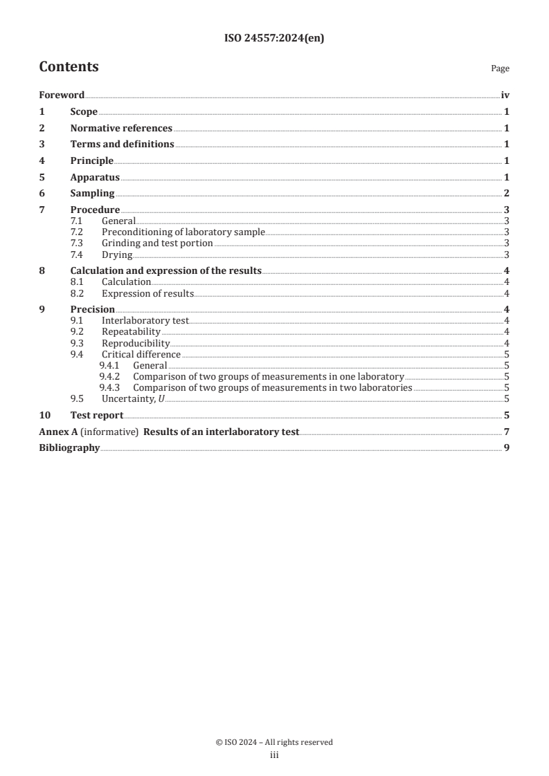 ISO 24557:2024 - Pulses — Determination of moisture content — Air-oven method
Released:11/26/2024