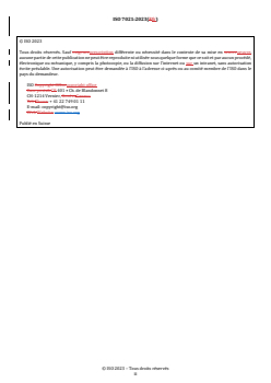 ISO 7021:2023 REDLINE ISO 7021:2023 - Engins de terrassement et matériels agricoles et forestiers — Structures de protection de l'opérateur — Exigences de performance des matériels
Released:11/20/2024 - Page 2 preview
