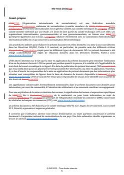 ISO 7021:2023 REDLINE ISO 7021:2023 - Engins de terrassement et matériels agricoles et forestiers — Structures de protection de l'opérateur — Exigences de performance des matériels
Released:11/20/2024 - Page 4 preview