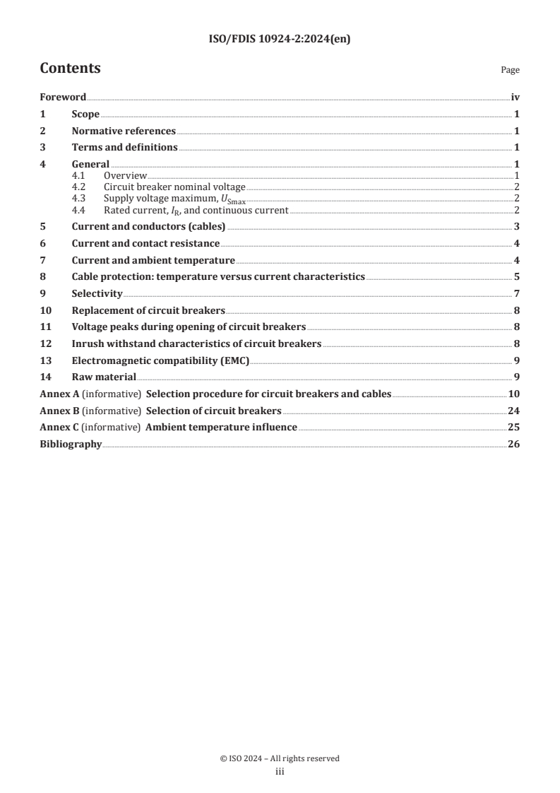 ISO/FDIS 10924-2 - Road vehicles — Circuit breakers — Part 2: Guidance for users
Released:12/9/2024
