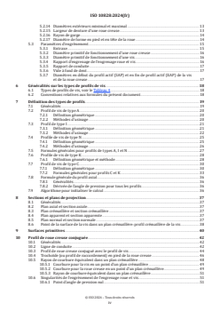ISO 10828:2024 - Engrenage à vis cylindriques — Géométrie des profils de vis et de l’engrènement
Released:23. 04. 2024 - Page 4 preview