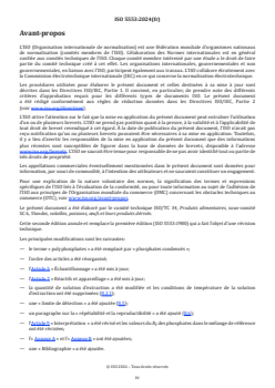 ISO 5553:2024 - Viandes et produits à base de viande — Recherche des phosphates condensés
Released:23. 02. 2024 - Page 4 preview